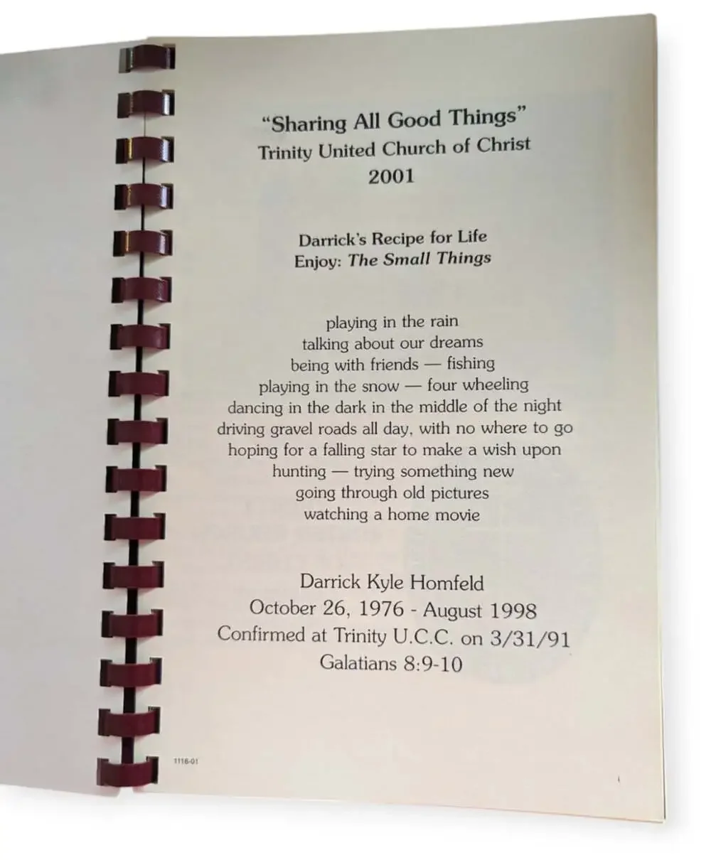 Sharing All Good Things Trinity United Church of Christ Recipe Book 2001